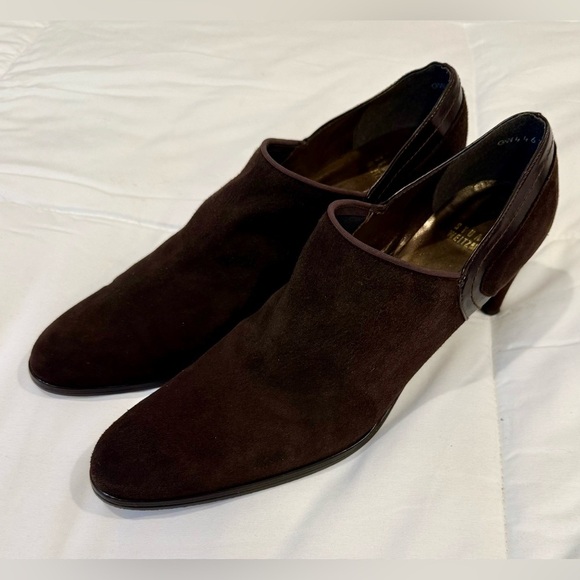 **Stuart Weitzman Chocolate Brown Suede Booties – Size 10.5 (Narrow)** - Picture 2 of 6